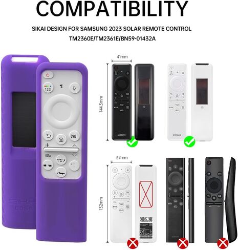 for Samsung Silicone Remote Cover Compatible with Samsung 2023,2024 TM2360E BN59 01432A TM2361E BN59 01455A Samsung Smart TV Remote Case Shockproof Dustproof Anit Lost with Lanyard in Saudi Arabia