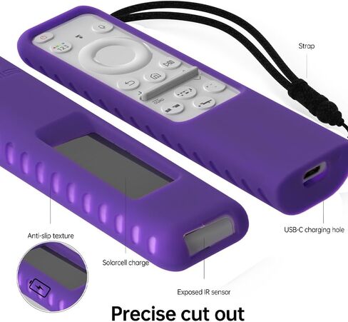 for Samsung Silicone Remote Cover Compatible with Samsung 2023,2024 TM2360E BN59 01432A TM2361E BN59 01455A Samsung Smart TV Remote Case Shockproof Dustproof Anit Lost with Lanyard in Saudi Arabia