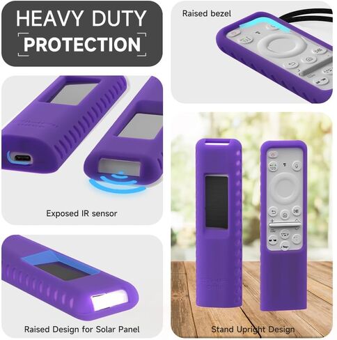 for Samsung Silicone Remote Cover Compatible with Samsung 2023,2024 TM2360E BN59 01432A TM2361E BN59 01455A Samsung Smart TV Remote Case Shockproof Dustproof Anit Lost with Lanyard in Saudi Arabia