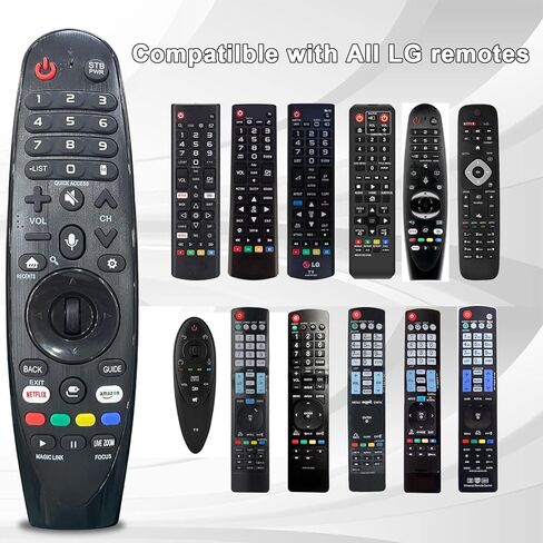 Replacement Universal LG Remote for Smart TV, Remote with Pointer Function Universal LG Remote for QNED NanoCell LG UHD OLED 4K 8K Model Netflix, Prime Video Hotkey in Kuwait