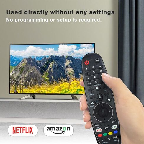 Replacement Universal LG Remote for Smart TV, Remote with Pointer Function Universal LG Remote for QNED NanoCell LG UHD OLED 4K 8K Model Netflix, Prime Video Hotkey in Kuwait