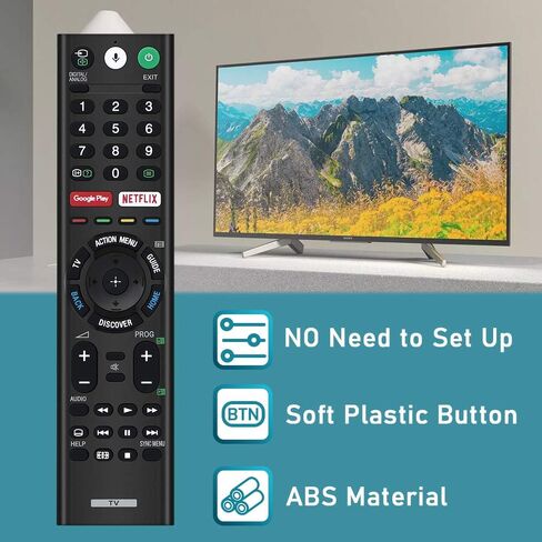 جهاز التحكم عن بعد لجهاز Sony Smart Bravia Remote، وجهاز التحكم عن بعد لميكروفون البحث الصوتي من Sony Bluetooth، وتلفزيونات Sony Smart Bravia Android، وتلفزيون Sony 4K UHD Crystal HDR، وتلفزيون Sony OLED Ultra HDTV، وتلفزيون سلسلة XBR KDL، RMF-TX300U in Kuwait