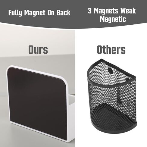 2 Pcs Magnetic Pen Holder with Magnetic Blackboard Erase, Magnetic Dry Erase Whiteboard Marker Holder, White Magnetic Wall Pen Holder For Whiteboard Fridge Refrigerator Office Home(Black) in Saudi Arabia
