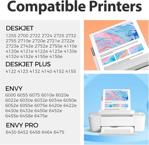 OA100 67 XXL Remanufactured Ink Cartridge Replacement for HP Ink 67 67XL 67XXL for 2755e 2700 6055e 6000 4155e 2700e 2700 6455e 6400 2752e 4100e Printer for HP 67XL Printer Ink Black Color (2-Pack) in Kuwait