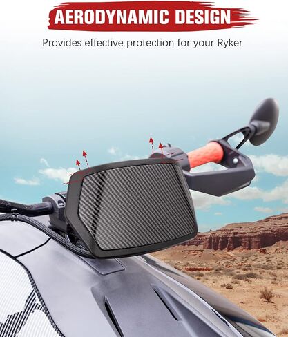 مجموعة سبويلر لقياس نمط ألياف الكربون من A & UTV PRO، غطاء درع قياس داعم لملحقات Can am Ryker، استبدال OEM # 219400818، قطعة واحدة in Saudi Arabia