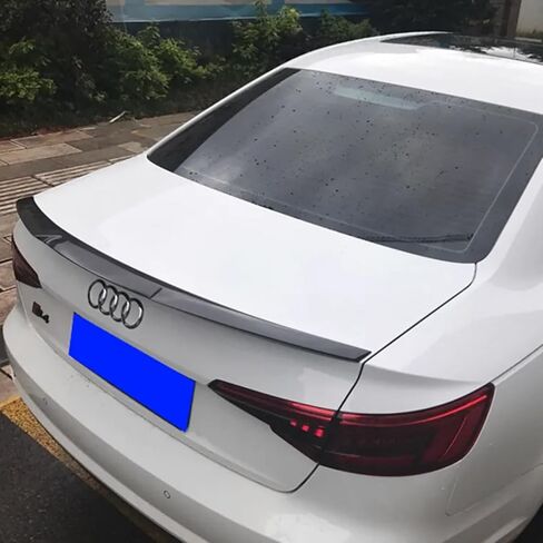جناح سبويلر لغطاء صندوق السيارة متوافق مع Audi A4 S4 SLine B9 Premium Plus Prestig 2023 2022 2021 2020 2019 2018 2017 أسود لامع M3 Style Trunk Spoiler الجناح الخلفي in Kuwait
