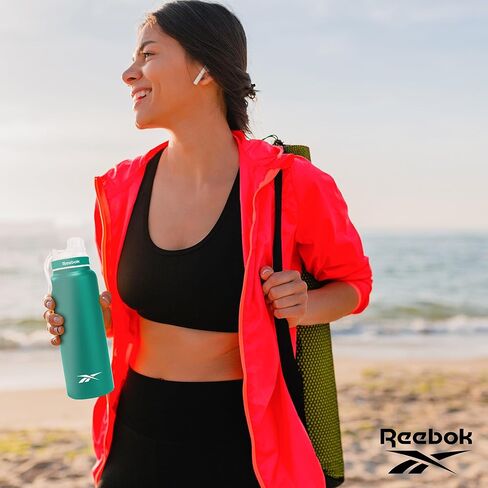 Reebok Athletic Stainless Steel Water Bottle - Insulated Water Bottle 32 oz With Chug Lid - Double Wall Vacuum Insulated Sports Water Bottle, BPA Free in Kuwait