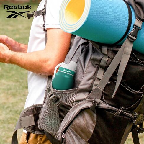 Reebok Athletic Stainless Steel Water Bottle - Insulated Water Bottle 32 oz With Chug Lid - Double Wall Vacuum Insulated Sports Water Bottle, BPA Free in Kuwait
