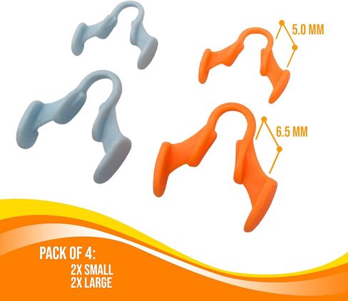 موسعات الأنف للشخير - موسع الأنف المضاد للشخير للتنفس - مساعدات تنفس الأنف للرجال والنساء - موسع الأنف المرن للنوم والتمرين - 4 عبوات، 2 صغير و2 متوسط ​​- من Mobi Lock in Kuwait