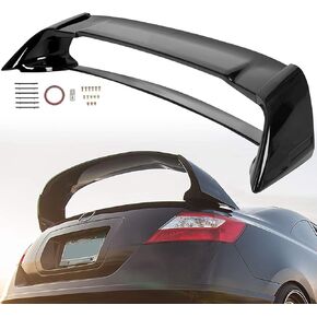 HECASA Rear Trunk Spoiler Wing Pre-Painted Compatible with 2006-2011 Honda Civic 4 Door Sedan Glossy Black in Saudi Arabia