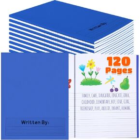 Henoyso 24 Pcs 120 Pages Primary Composition Notebooks K-2 9 3/4 x 7 1/2 Inch Journals Primary Journals Blank Books for Kids to Write Stories Kindergarten (Colorful) in Kuwait