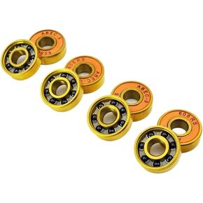8 Pcs 608 2RS Hybrid Black Ceramic Ball Bearing 8 * 22 * 7mm Roller Skate Wheels Gold Longboard Bearing in Saudi Arabia