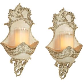 Floressa Platinum Candle Holder Wall Sconce Pair in Kuwait