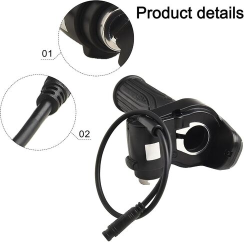 E-Bike Throttle Grip, Electric Scooter Throttle Grips keys buttom start with LCD Display and Key Lock, Easy Install Handlebar Power Indicator for Electric Bikes Scooters Motorcycles(with keys) in Saudi Arabia