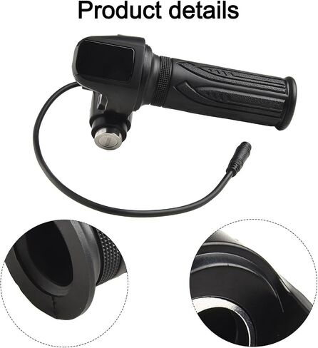 E-Bike Throttle Grip, Electric Scooter Throttle Grips keys buttom start with LCD Display and Key Lock, Easy Install Handlebar Power Indicator for Electric Bikes Scooters Motorcycles(with keys) in Saudi Arabia