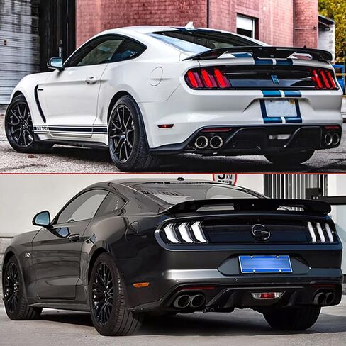 Rear Trunk Spoiler Wing Compatible with Ford Mustang 2015-2024 GT/EcoBoost/V6/V8/Shelby 2-Door Models, Carbon Fiber Style in Saudi Arabia