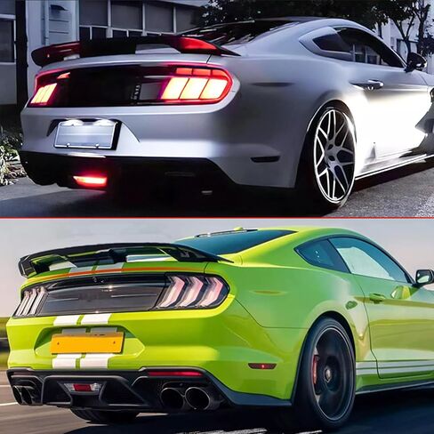Rear Trunk Spoiler Wing Compatible with Ford Mustang 2015-2024 GT/EcoBoost/V6/V8/Shelby 2-Door Models, Carbon Fiber Style in Saudi Arabia