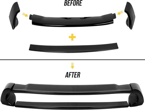 HECASA Rear Trunk Spoiler Wing Pre-Painted Compatible with 2006-2011 Honda Civic 4 Door Sedan Glossy Black in Saudi Arabia