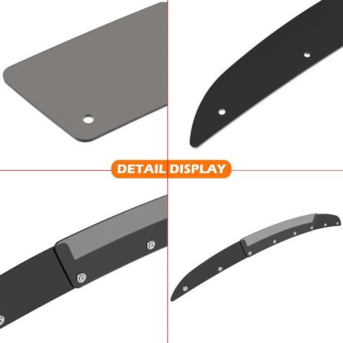 Bonbo Rear WickerBill Spoiler for Chrysler 300 SRT 2005-2010, Add-on Type 2-Piece Rear Wicker Bill Spoiler Includes RivNut Tool in Saudi Arabia