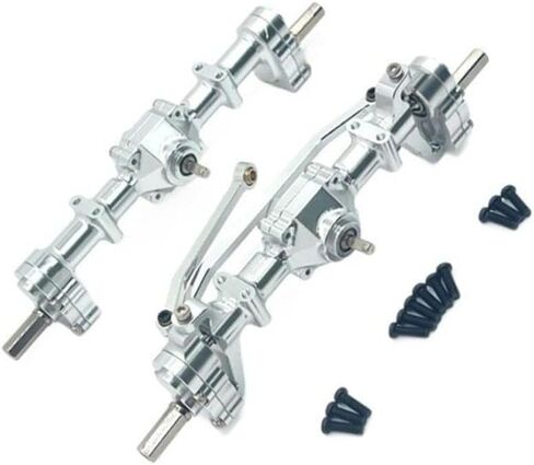 RC Car Upgrade Front Rear Portal Bridge Axle Differential Assembly Compatible with C14 C24 C34 B14 B24 Models Replacement Parts Compatible with RC Vehicles(Red) in Kuwait