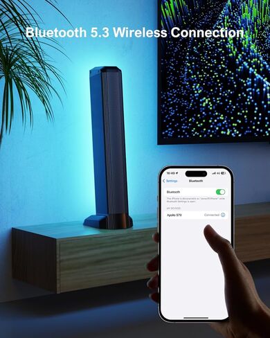 ULTIMEA 5.0ch Sound Bar for Smart TV, PC Soundbar with RGB Light, Detachable Soundbar for TV with App Control, 180W Peak Power, Bluetooth 5.3 TV Sound Bar, HDMI-ARC/Opt/AUX, Wall Mount, Apollo S70 in Kuwait