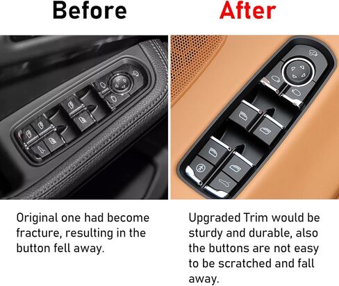 TTCR-II Interior Window Lift Switch Button Cap for Cayenne 2011-2018 for Macan 2015-2024 for Panamera 2010-2016, 1 Pc Power Push Button Replacement for Driver Side Window Glass Switch Control in Kuwait