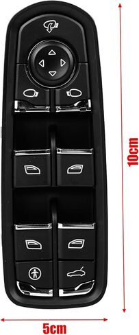 TTCR-II Interior Window Lift Switch Button Cap for Cayenne 2011-2018 for Macan 2015-2024 for Panamera 2010-2016, 1 Pc Power Push Button Replacement for Driver Side Window Glass Switch Control in Kuwait