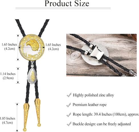 Native American Bolo Tie, Western Cowboy Neckties, Religious Cross Faith with Drop Bolo Ties for Men Women in Saudi Arabia