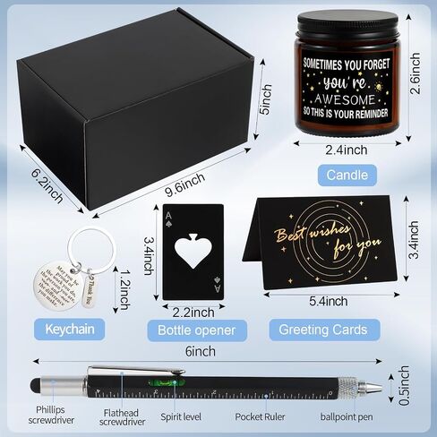 Kolewo4ever 9 Pieces Employee Appreciation Gift for Men Thank You Gift May you Be Proud Gifts for Team Coworkers Farewell Male Friend (Navy Blue) in Saudi Arabia