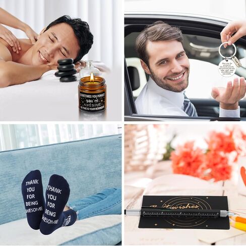 Kolewo4ever 9 Pieces Employee Appreciation Gift for Men Thank You Gift May you Be Proud Gifts for Team Coworkers Farewell Male Friend (Navy Blue) in Saudi Arabia