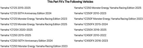 مجموعة تغطية شوكة السفلى من Acerbis YZ Blue لـ Yamaha YZ250 2015-2018 in Kuwait