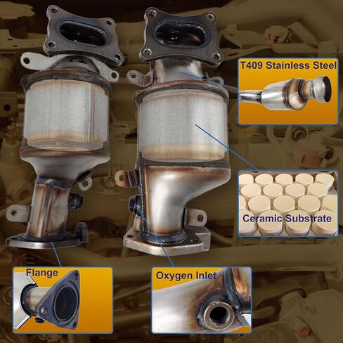 CIRconvert【Superior】Left & Right Catalytic Converter Compatible with 2009-2021 Honda Pilot, 2008-2017 Honda Accord, 2008-2019 Honda Odyssey, 2010-2020 Acura MDX Catalytic Convertor (EPA Compliant) in Kuwait