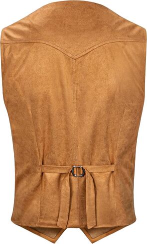 KAIPUTE Kids Western Cowboy Costume Boys Vest Hat Belt for Halloween Party Cosplay in Saudi Arabia