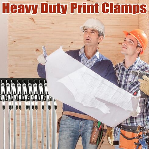 Estune 12 Pcs 24 Inches Blueprint Hanging Clamps Blueprint Blinding Strips Blueprint Storage for Construction Paper Poster Plans Drawings Arts in Saudi Arabia
