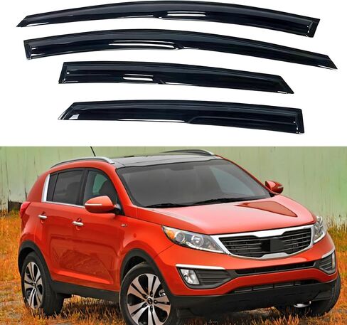 Window Visor Compatible with Dodge Durango 2011-2024, Rain Guard Tape-On Extra Durable Side Vent Window Deflector, 2011 2012 2013 2014 2015 2016 2017 2018 2019 2020 2021 2022 2023 2024 in Kuwait