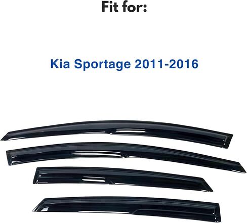 Window Visor Compatible with Dodge Durango 2011-2024, Rain Guard Tape-On Extra Durable Side Vent Window Deflector, 2011 2012 2013 2014 2015 2016 2017 2018 2019 2020 2021 2022 2023 2024 in Kuwait