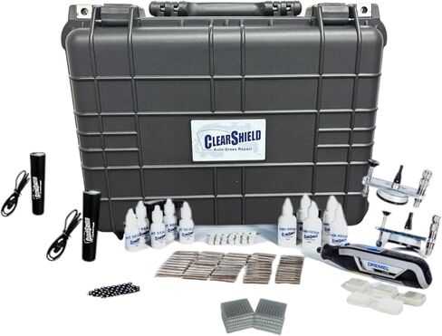 Clearshield Windshield Repair Kit - Window Rock Chip Repair Kit - Cracked Windshield Repair Kit - Auto Glass Repair Kit for 200+ Repairs in Kuwait