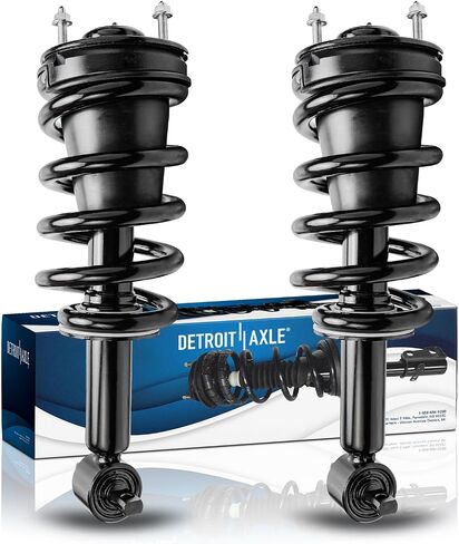Detroit Axle - 2 Front Struts for Chevy GMC Silverado Sierra Yukon XL Suburban 1500 Avalanche Tahoe Escalade ESV EXT Struts w/Coil Springs Replacement Ready Strut Shock [Exc. Electronic Susp.] in Saudi Arabia