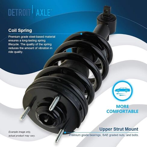 Detroit Axle - 2 Front Struts for Chevy GMC Silverado Sierra Yukon XL Suburban 1500 Avalanche Tahoe Escalade ESV EXT Struts w/Coil Springs Replacement Ready Strut Shock [Exc. Electronic Susp.] in Saudi Arabia