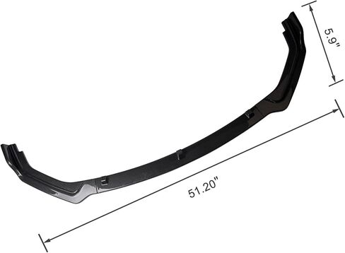 3pcs الأمامية الوفير شفة الخائن الملاءمة لـ Infiniti Q50 2018 2019 2020 2021 2022 ، Base Sedan ، JDM Air Dam Dam Chin Spoiler Kit ، Glossy Black in Saudi Arabia