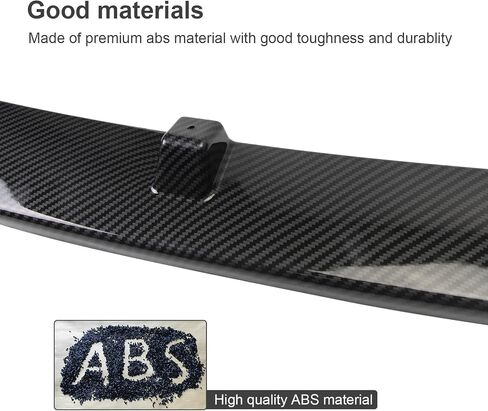 3pcs الأمامية الوفير شفة الخائن الملاءمة لـ Infiniti Q50 2018 2019 2020 2021 2022 ، Base Sedan ، JDM Air Dam Dam Chin Spoiler Kit ، Glossy Black in Saudi Arabia