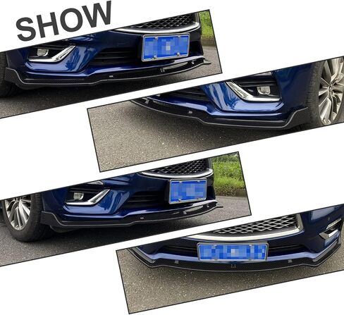 3pcs الأمامية الوفير شفة الخائن الملاءمة لـ Infiniti Q50 2018 2019 2020 2021 2022 ، Base Sedan ، JDM Air Dam Dam Chin Spoiler Kit ، Glossy Black in Saudi Arabia