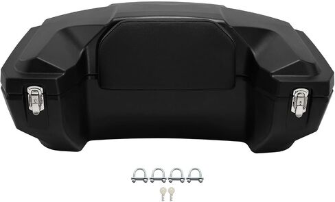 TCMT 96L ATV Rear Passenger Seat Rack Cargo Storage Helmet Trunk Box Luggage Black in Saudi Arabia