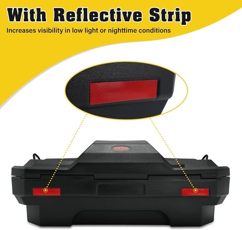 TCMT 96L ATV Rear Passenger Seat Rack Cargo Storage Helmet Trunk Box Luggage Black in Saudi Arabia
