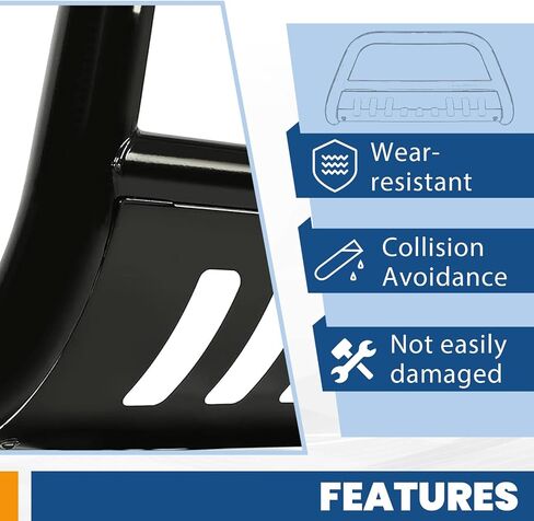 Ecotric Front Bar Bar Bumper Grille Grille Grille Grille W/Skid Plate متوافق مع 2009-2018 Dodge Ram 1500 2019-2023 Dodge Ram 1500 Classic Brush Guard Brick Mount Mount in Saudi Arabia