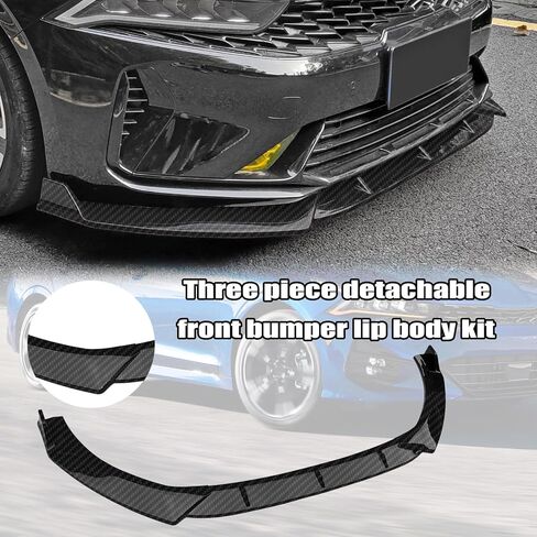 Front Bumper Lip Splitter Compatible with 2024 2023 2022 2021 Kia K5 & 2025 Kia K5 GT/GT Line 3PC Front Splitter Protection Front Bumper Lower Lip Splitter (Gloss Black) in Saudi Arabia
