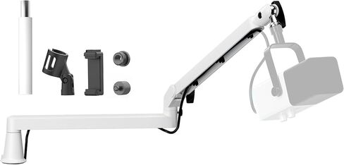 Low Profile Mic Arm Soiid Metal Sturdy Boom Arm Flexible Low Profile Microphone Arm Desk Microphone Stand for Podcasting Recording Desk Zooming in Kuwait