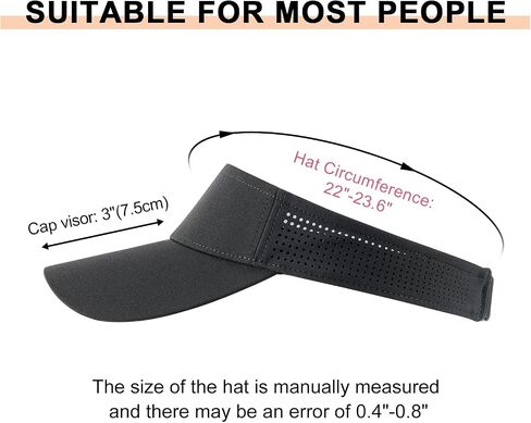 FEICUI Women's Sun Sports Visor Adjustable Empty Top Baseball Cap Athletic Performance Outdoor Hat in Saudi Arabia