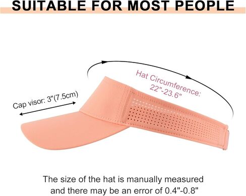 Feicui Women's Sun Sports Visor قابلة للتعديل الفارغ الفارغ العلوي البيسبول قبعة رياضية في الهواء الطلق قبعة في الهواء الطلق in Kuwait