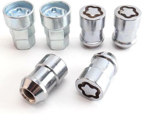 M12 x 1.5mm Wheel Locks, Fit for Impala, Equinox, Cruze, Accord, Civic, Element，Pilot, Wheel Locks Lug Nuts, 4 Locking Lug Nuts, 2 Pcs Wheel Lock Key in Kuwait